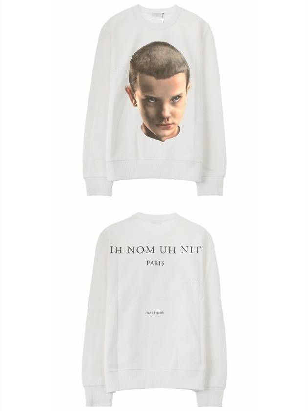 20SS NUS20242 081 Eleven Archive Printing Sweatshirt White Men's Sweatshirt TR - IH NOM UH NIT - BALAAN 5