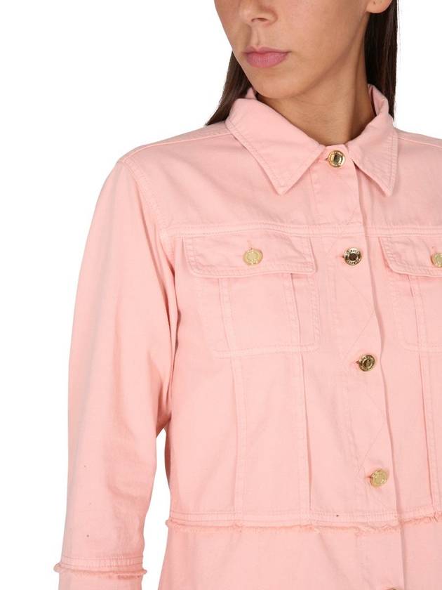 Cotton Denim Shirt Pink - TOM FORD - BALAAN 5