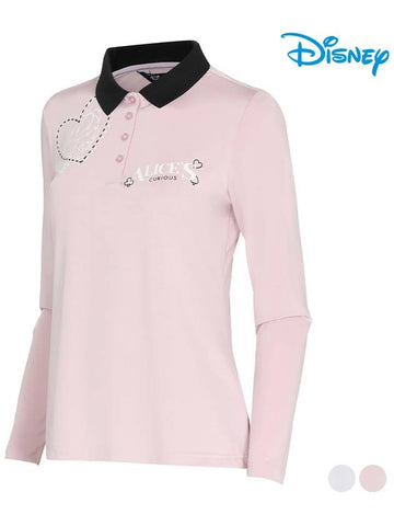 color combination PK long sleeve collar t-shirt DN1LTS005 - DISNEY GOLF - BALAAN 1