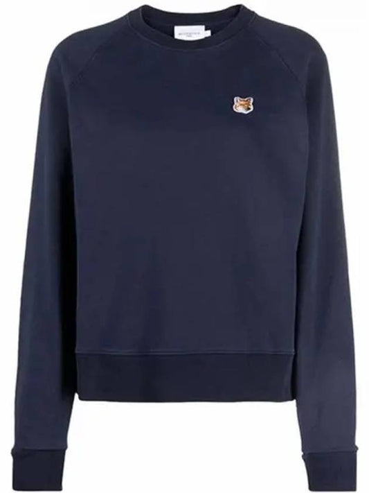 Fox Head Patch Adjusted Sweatshirt Navy - MAISON KITSUNE - BALAAN 2