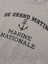 V Heavy Sweat Marine Sweatshirt Melange Grey - DE GRAND MATIN - BALAAN 5