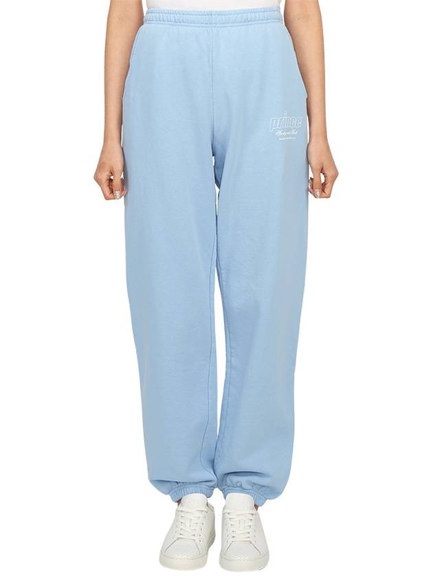 Print Cotton Track Pants Blue - SPORTY & RICH - BALAAN 2