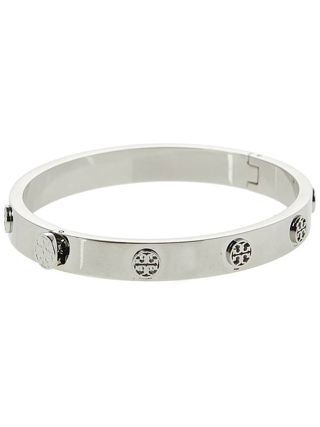 Miller Hinged Stud Bangle Bracelet Silver - TORY BURCH - BALAAN 1