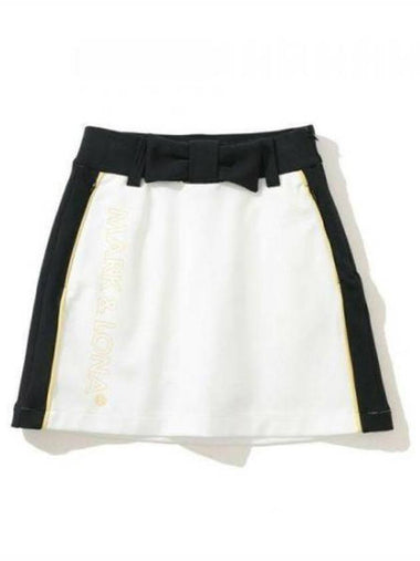 Doja Ribbon Short Skirt White - MARK & LONA - BALAAN 1