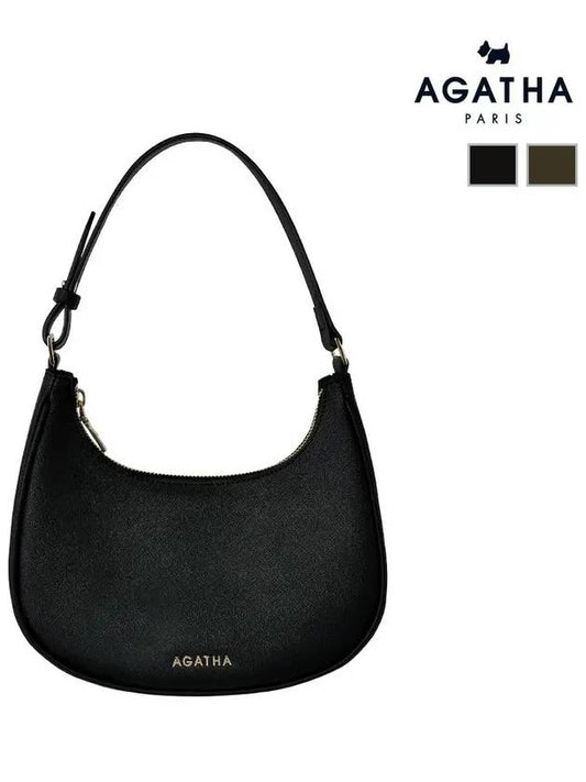 Leather hobo bag AGTB135 703 - AGATHA APPAREL - BALAAN 1