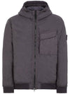 Wappen Patch Nylon Crinklips Hooded Jacket Charcoal - STONE ISLAND - BALAAN 2