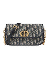 30 Montaigne Oblique Jacquard Avenue Shoulder Bag Blue - DIOR - BALAAN 1