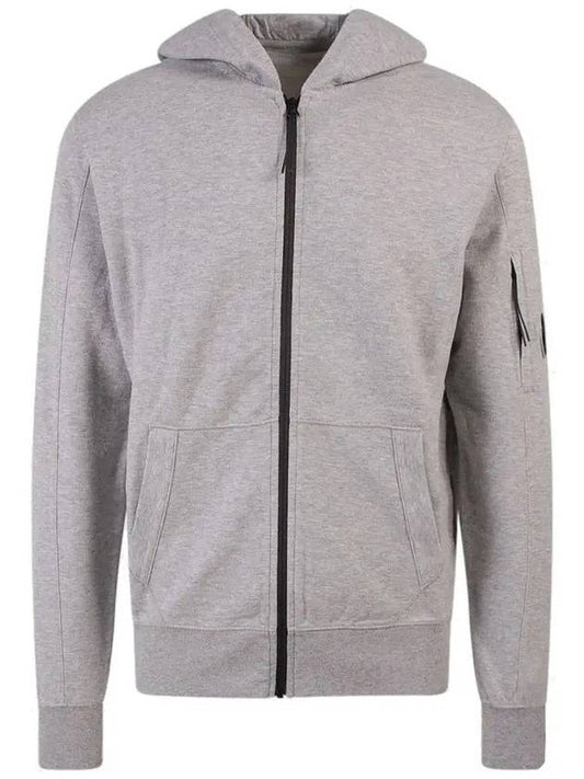 Lens Wappen Hood Zip Up Gray - CP COMPANY - BALAAN 2