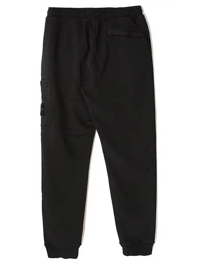 Cotton Fleece Cargo Truck Pants Black - STONE ISLAND - BALAAN 3