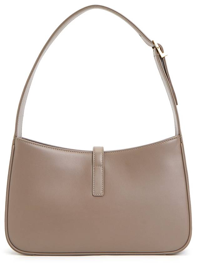 Le 5 A 7 Smooth Leather Hobo Shoulder Bag Grey - SAINT LAURENT - BALAAN 5