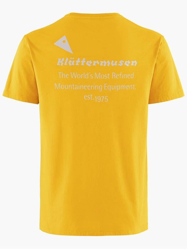 Men's Runa Maker Short Sleeve T-Shirt Pure Yellow - KLATTERMUSEN - BALAAN 3