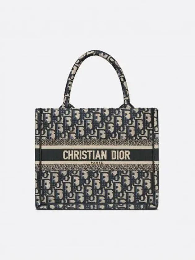 Oblique Small Book Tote Bag Navy - DIOR - BALAAN 2