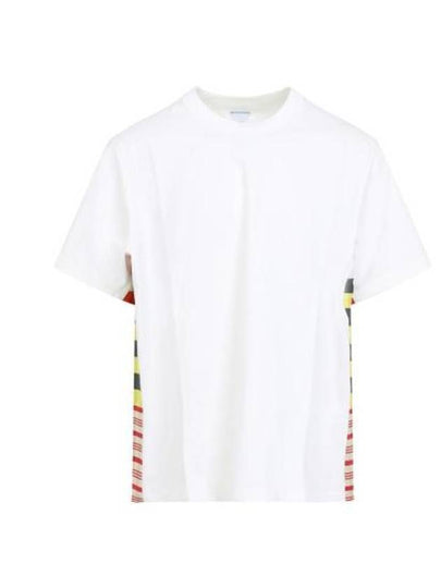 Side Detail Short Sleeve T-Shirt White - BOTTEGA VENETA - BALAAN 2