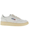 Medalist Leather Low Top Sneakers White - AUTRY - BALAAN 6