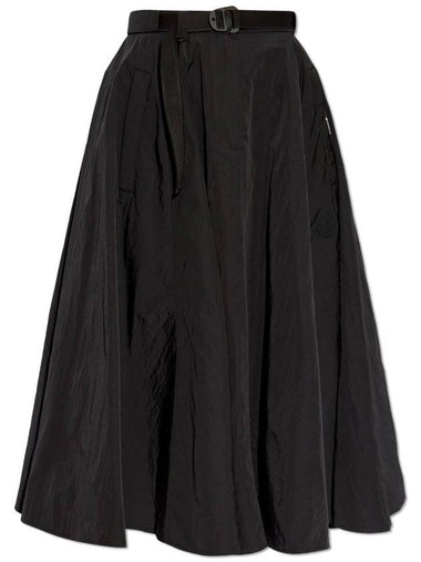 Moncler Flared Skirt, Women's, Black - MONCLER - BALAAN 1