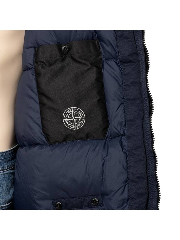 Opaque Nylon Twill Down Padded Navy - STONE ISLAND - BALAAN 10