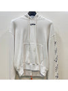 airport tape print hoodie - OFF WHITE - BALAAN.