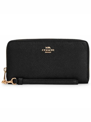 Around Zipper Long Wallet Black - COACH - BALAAN 1