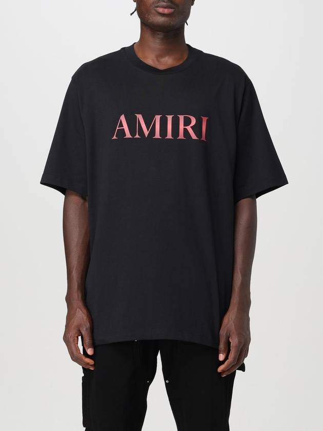 T-shirt Amiri in cotone con logo - AMIRI - BALAAN 1