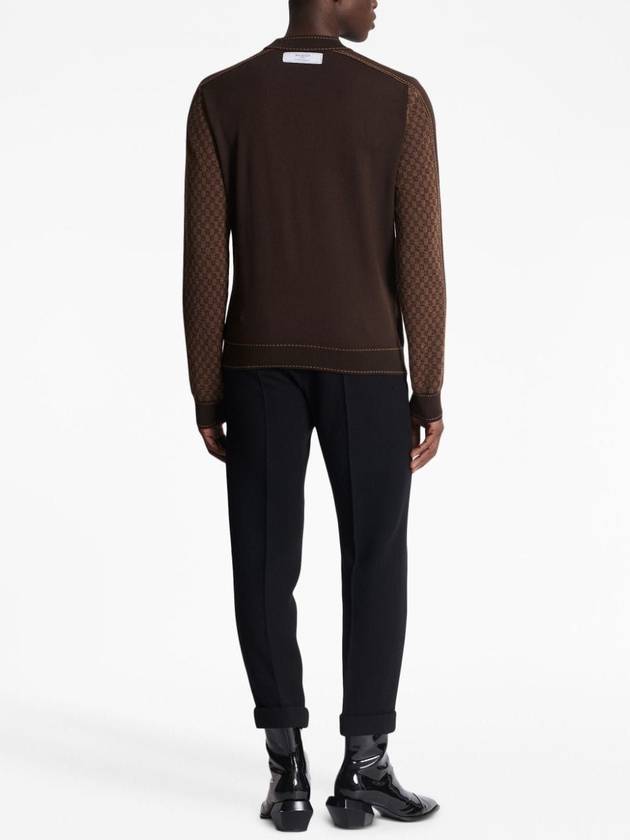 BALMAIN MINI MONOGRAM WOOL SWEATER - BALMAIN - BALAAN 4