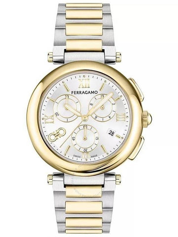 Ferragamo Legacy Chronograph Quartz Silver Dial Ladies Watch SFU200423 - SALVATORE FERRAGAMO - BALAAN 1