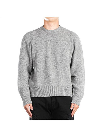 Arm Band Merino Wool Pique Knit Top Grey - THOM BROWNE - BALAAN 2