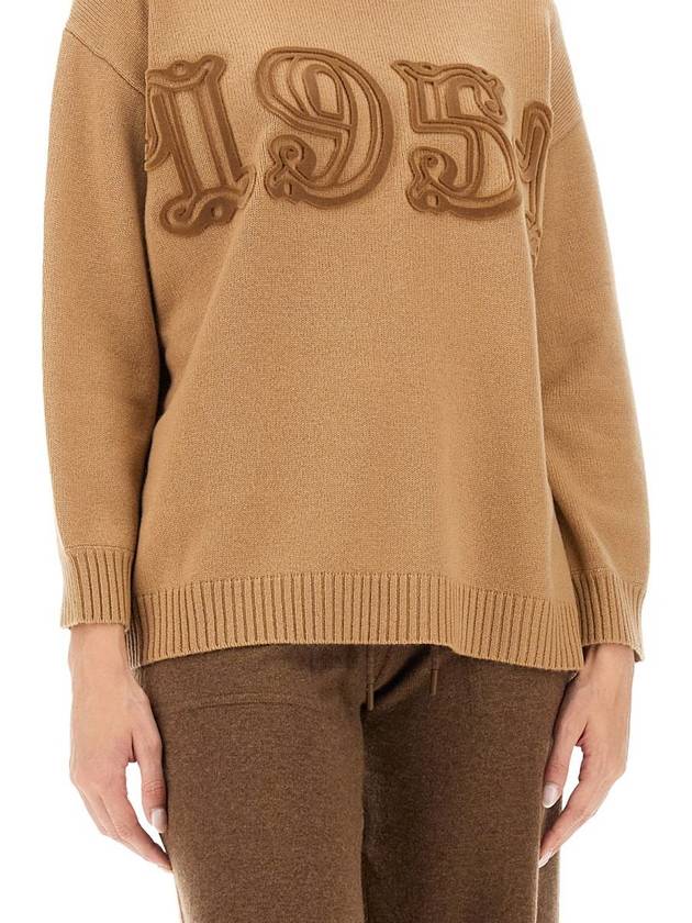 Fido Wool Knit Top Camel - MAX MARA - BALAAN 5