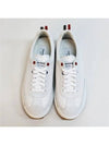 Fine Kid Suede Tech Runner White - THOM BROWNE - BALAAN 4