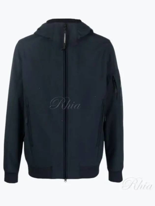 Lens Wappen Patch Zip Up Hoodie Navy - CP COMPANY - BALAAN 2