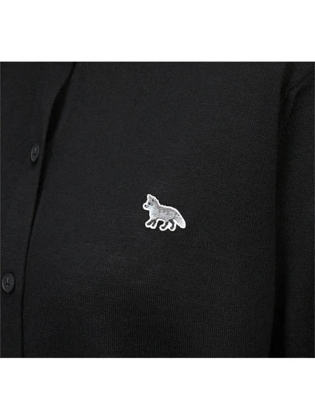 Baby Fox Patch Regular Cardigan Black - MAISON KITSUNE - BALAAN 7