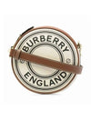 Canvas Logo Louise Horseferry Round Cross Bag White - BURBERRY - BALAAN 2