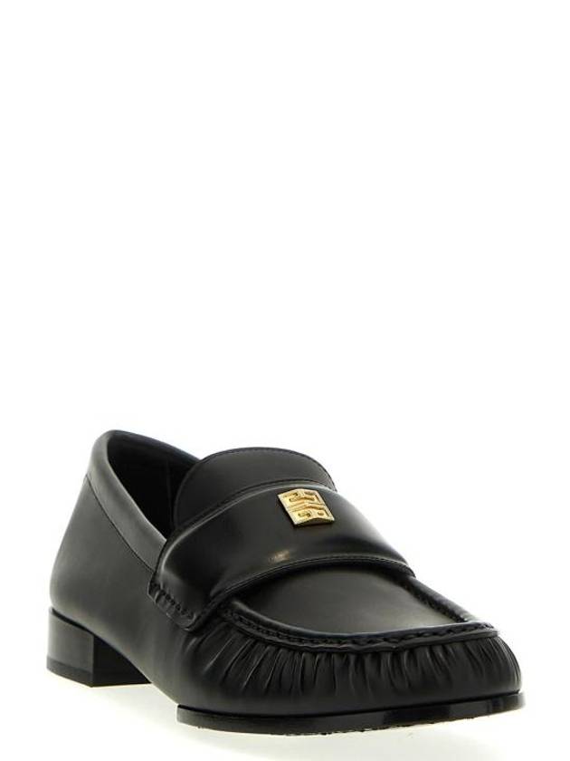 4G Leather Loafers Black - GIVENCHY - BALAAN 3