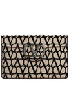 Toile Iconographe V Logo Clutch Bag Beige - VALENTINO - BALAAN 1