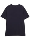 Logo Cotton Short Sleeve T-Shirt Navy - A.P.C. - BALAAN 3