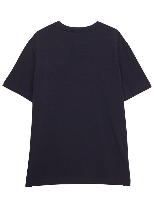 Logo Cotton Short Sleeve T-Shirt Navy - A.P.C. - BALAAN 3