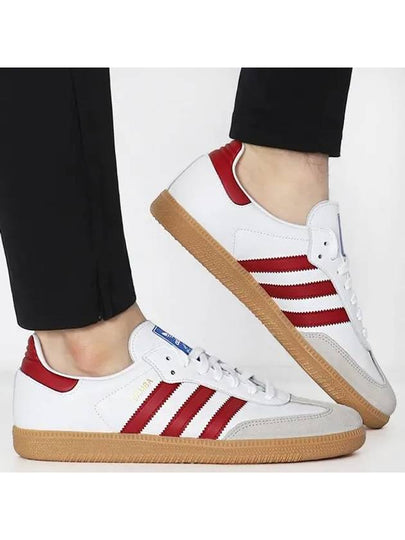 Samba OG Leather Low Top Sneakers Cloud White - ADIDAS - BALAAN 2