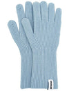 WOOL KNIT GLOVES SKY BLUE - MACNI - BALAAN 1