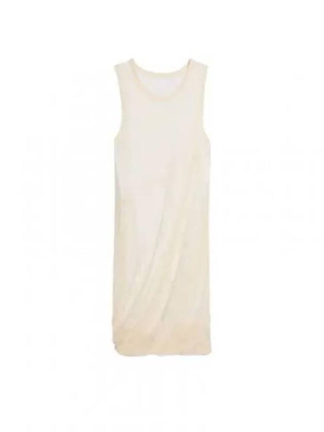 Bubble Knit Sleeveless Midi Dress Ivory - HELMUT LANG - BALAAN 2