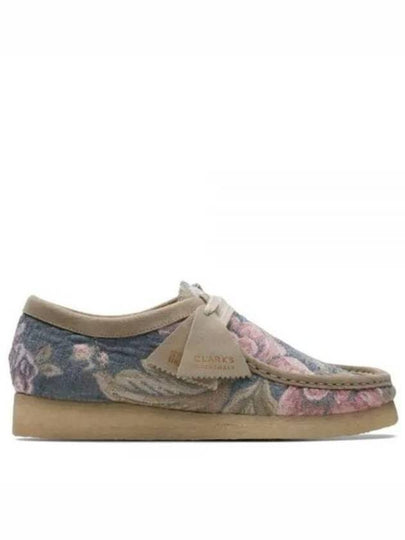 Wallabee Print Loafers Grey Floral - CLARKS - BALAAN 2