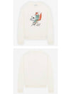 Oly Coffee Fox Printing Sweatshirt Ivory - MAISON KITSUNE - BALAAN 5