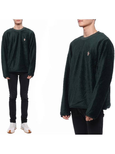 Grenoble Dynamic Logo Patch Sweatshirt Emerald Green - MONCLER - BALAAN 2