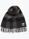 Iconic Check Cashmere Scarf Grey - BURBERRY - BALAAN 2