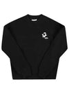 Embroidered Sweatshirt Black - MAISON KITSUNE - BALAAN 2