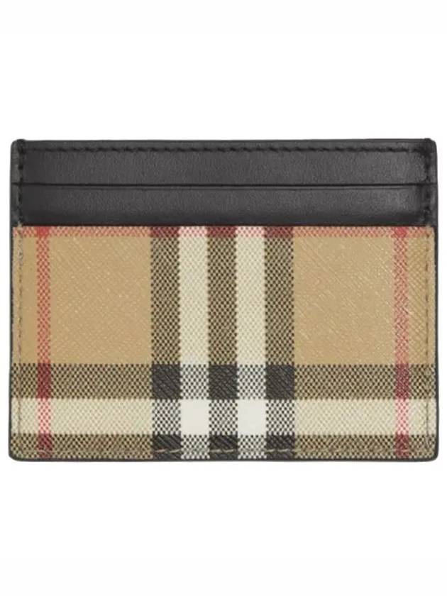 Vintage Check Card Wallet Beige - BURBERRY - BALAAN 2