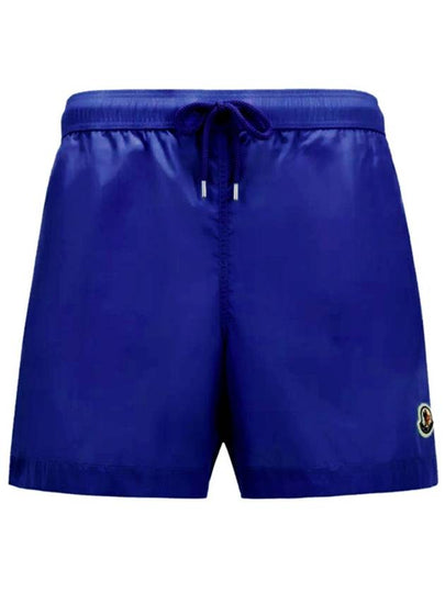 Logo Swim Shorts Bright Blue - MONCLER - BALAAN 2