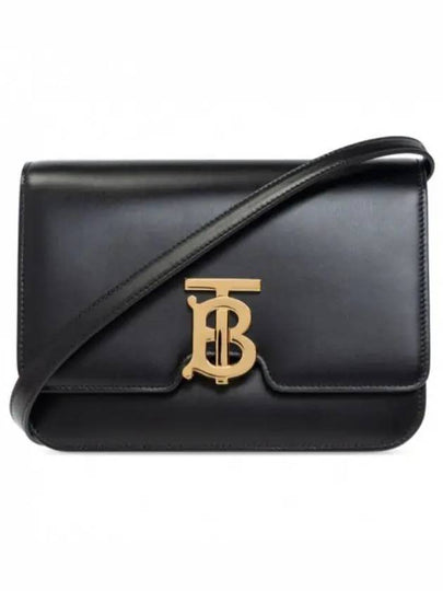 Small Leather TB Shoulder Bag Black - BURBERRY - BALAAN 2