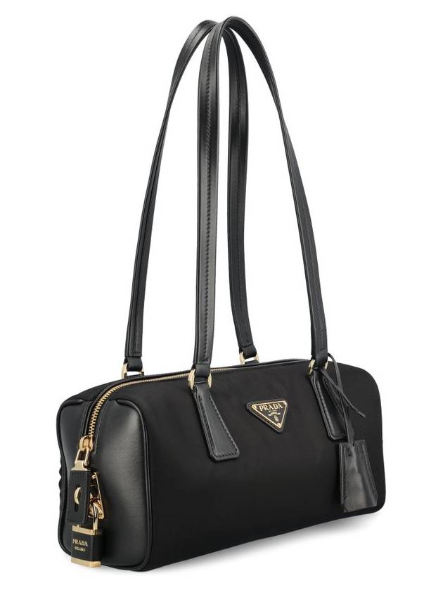 Medium Re-Nylon Leather Tote Bag Black - PRADA - BALAAN 4