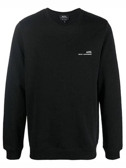 Item Logo Cotton Sweatshirt Black - A.P.C. - BALAAN 2