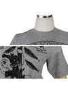 Girl Scout Printing Short Sleeve T-Shirt Grey - DSQUARED2 - BALAAN 5