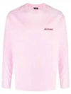 Le Pavane Manches Longues Jam Logo Print Long Sleeve T-Shirt Pink - JACQUEMUS - BALAAN 2